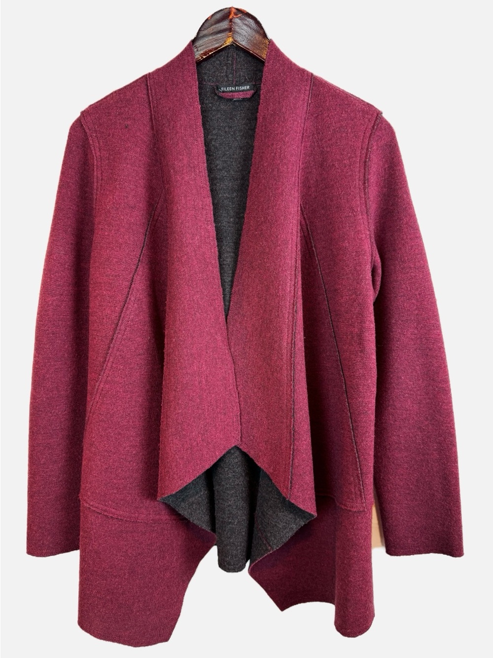Eileen Fisher | Merino Wool Open Jacket, S